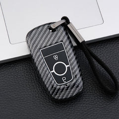 Ford 2 Button ABS+Silicone Smart Key Cover Case With Keychain Suitable For ECOSPORT, ENDEAVOUR, FIGO, FREESTYLE, FIGO ASPIRE