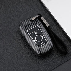 Ford 2 Button ABS+Silicone Smart Key Cover Case With Keychain Suitable For ECOSPORT, ENDEAVOUR, FIGO, FREESTYLE, FIGO ASPIRE