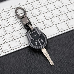 Nissan 2 Button Smart ABS+Silicone Key Cover Case With Keychain Suitable For MICRA, PULSE, SUNNY