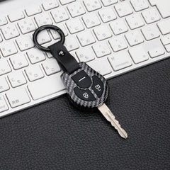 Nissan 2 Button Smart ABS+Silicone Key Cover Case With Keychain Suitable For MICRA, PULSE, SUNNY