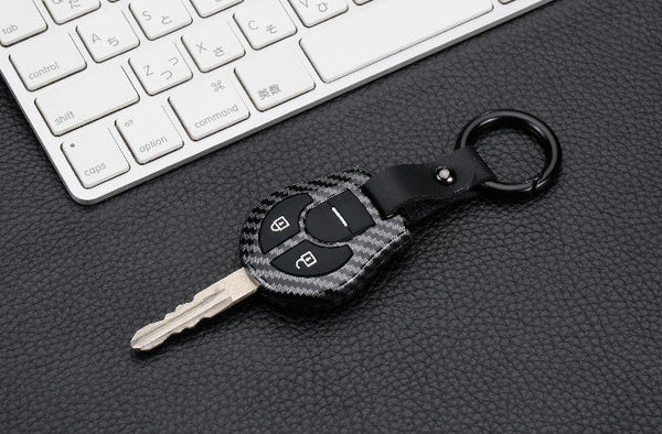 Nissan 2 Button Smart ABS+Silicone Key Cover Case With Keychain Suitable For MICRA, PULSE, SUNNY