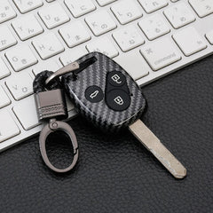 Honda 3 Button ABS+Silicone Smart Key Cover Case With Keychain Suitable For CR-V, ACCORD