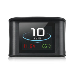 P10 Car Vehicle HUD Head Up Display OBD2 Excessive RPM Speed Voltage Temperature Alarm