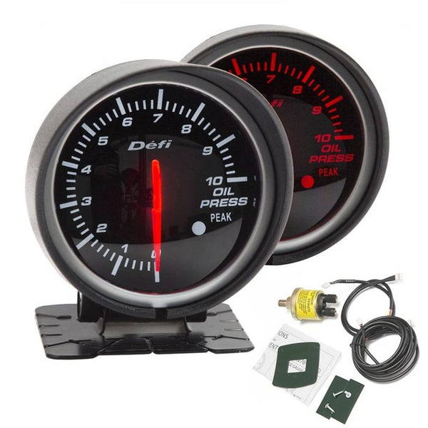 BF 60mm Oil Pressure Gauge High Quality Gauge with Red & White Light