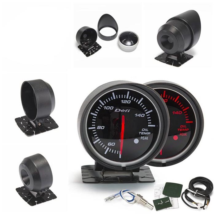 BF 60mm Oil Temp Gauge High Quality Turbo Gauge with Red & White Light