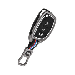 Metal Flip Key Cover And Keyring Fit For  I20, Verna, Xcent (2012-14)