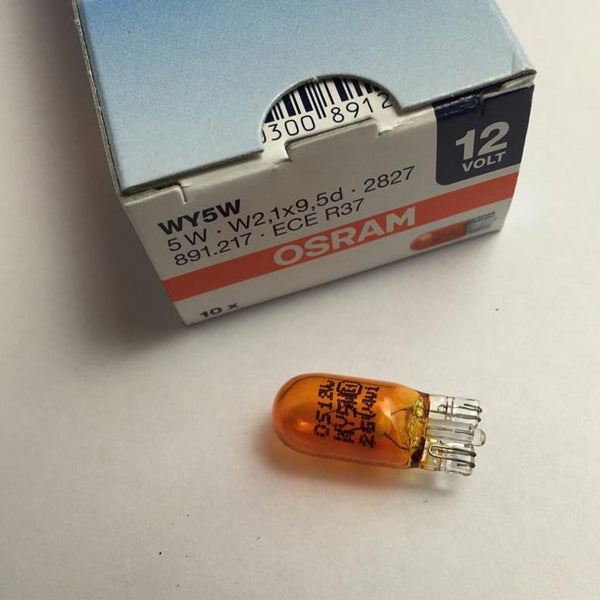 10pcs ORIGINAL OSRAM WY5W 12V Side indicators orange 2827