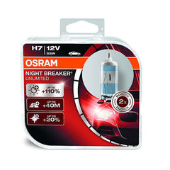 H7 Osram Night Breaker Unlimited Headlight Bulbs 12V 55W (1Set)