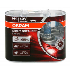 NEW! H4 OSRAM NIGHT BREAKER LASER +130% BULBS | PACK OF 2