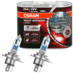 NEW! H4 OSRAM NIGHT BREAKER LASER +130% BULBS | PACK OF 2