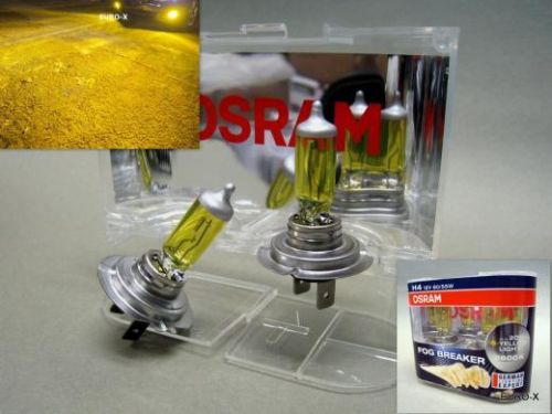 H7 OSRAM 12V 55W Fog Breaker 2600K Yellow Globes Fog Spot Light Bulb 2 pcs
