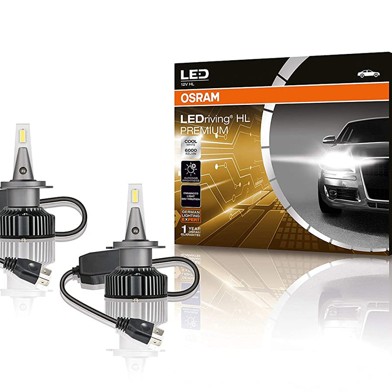 Osram H7 45210CW Headlamp integrated driver (Set of 2, 25W 12V)