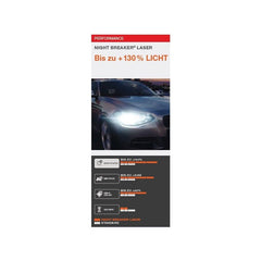 NEW! H4 OSRAM NIGHT BREAKER LASER +130% BULBS | PACK OF 2