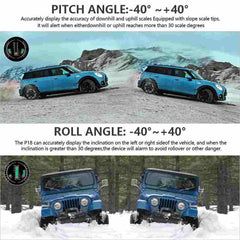 P18 GPS HUD Car Head Up Display Speed Mileage Time Latitude Longitude Projector Inclinometer Land Meter