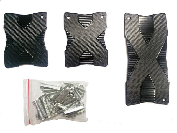 Universal Car Pedal Pad Cover Kit For Manual Brake, Clutch & Accelerator