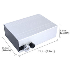 ADB-929 PORTABLE MULTI-FUCTIONAL SAFE STORAGE STEEL PLATE KEYWORD ROTATION BUTTON BOX (SILVER)