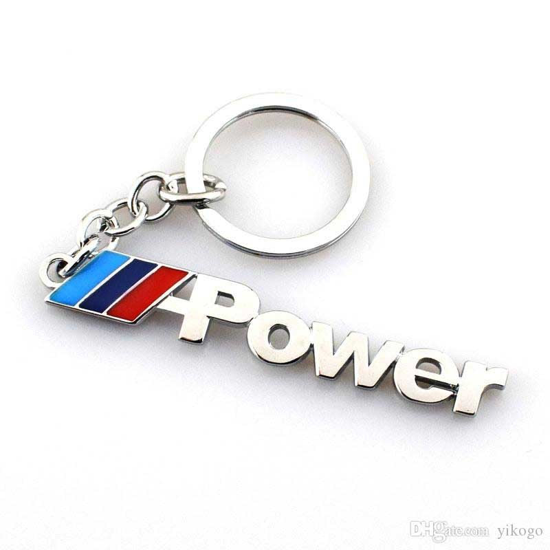 POWER 3D Logo Emblem Metal Keychain For Bikes And Cars