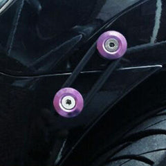 Purple Finish JDM Quick Release Fasteners For Car Bumpers Trunk Fender Hatch Lids Kit.
