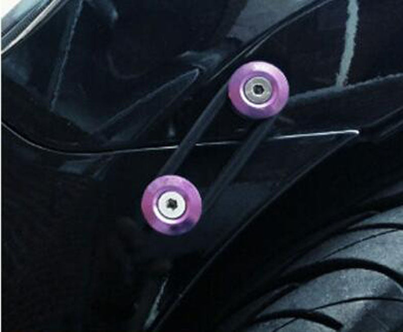 Purple Finish JDM Quick Release Fasteners For Car Bumpers Trunk Fender Hatch Lids Kit.