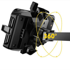 Quick Touch One Premium 360 Adjustable Car Mount Holder for All Smartphones, Random Color (3rd Generation, Black)