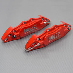 Universal Car Aluminum Alloy ENDLESS Front & Rear Disc Brake Caliper Cover Small Size (Red Colour)