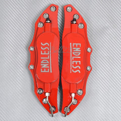 Universal Car Aluminum Alloy ENDLESS Front & Rear Disc Brake Caliper Cover Small Size (Red Colour)