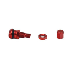 4pcs Red Bolt-in Aluminum Car Wheel Tire Tubeless Valves Stem with Dust Caps