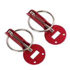 Universal Alloy Mount Bonnet Hood Pin Pins Lock Latch Kit Racing Sport Car Red
