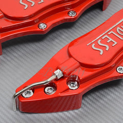 Universal Car Aluminum Alloy ENDLESS Front & Rear Disc Brake Caliper Cover Small Size (Red Colour)