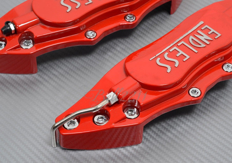 Universal Car Aluminum Alloy ENDLESS Front & Rear Disc Brake Caliper Cover Small Size (Red Colour)