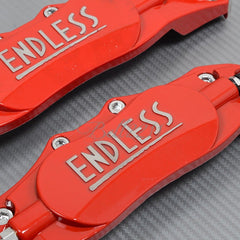 Universal Car Aluminum Alloy ENDLESS Front & Rear Disc Brake Caliper Cover Small Size (Red Colour)