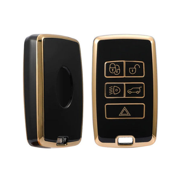 Range Rover 5 Button Smart Key TPU Key Cover For Sport Evoque Velar Discovery Defender (2018, 2019, 2020, 2021)
