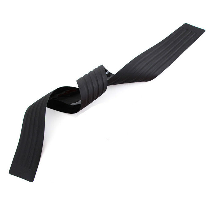 Universal Car Trunk Rear Bumper Guard Sill Plate Trunk Rubber Protector Pad Kit With Free Adhesive Tape