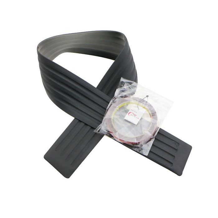 Universal Car Trunk Rear Bumper Guard Sill Plate Trunk Rubber Protector Pad Kit With Free Adhesive Tape