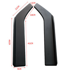 2Pcs Rear Lip Car Bumper Spoiler Angle Splitter Diffuser Anti-crash Winglet 62cm