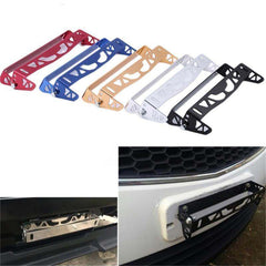 Adjustable Angle Tilt Car Front Bumper License Plate Holder Bracket