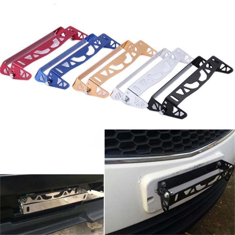 Adjustable Angle Tilt Car Front Bumper License Plate Holder Bracket