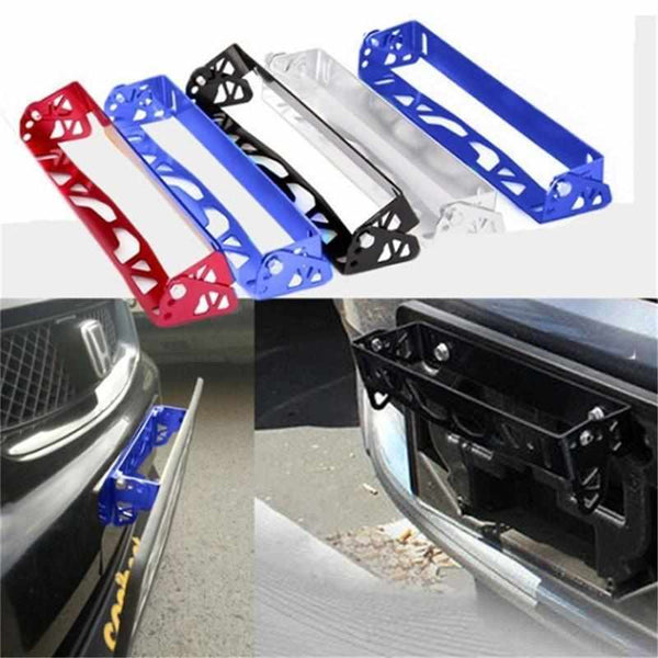 Adjustable Angle Tilt Car Front Bumper License Plate Holder Bracket