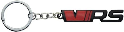 Red Black VRS 3D Logo Emblem Metal Keychain For Bikes And Cars