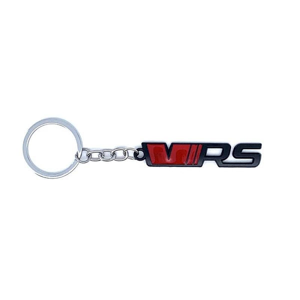 Red Black VRS 3D Logo Emblem Metal Keychain For Bikes And Cars