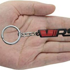 Red Black VRS 3D Logo Emblem Metal Keychain For Bikes And Cars