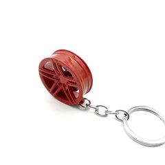 High Quality Metal Tire Keychain With Moving Brake Disc For Car Enthusiasts, Mechanics, And Racing Fans