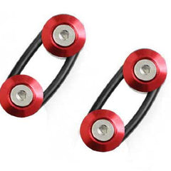 Red Finish JDM Quick Release Fasteners For Car Bumpers Trunk Fender Hatch Lids Kit.