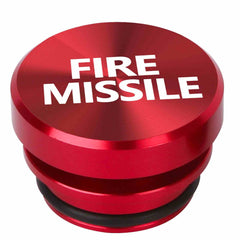 Red Fire Missile Aluminum Car Cigarette Lighter Plug Replacement Push Button Fits Most Automotive Vehicles