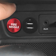 Red Fire Missile Aluminum Car Cigarette Lighter Plug Replacement Push Button Fits Most Automotive Vehicles