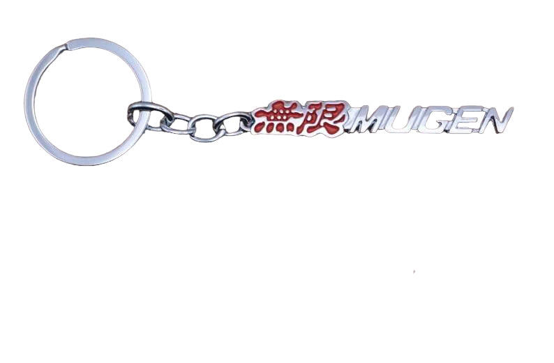 Red MUGE 3D Logo Emblem Metal Keychain For Bikes And Cars