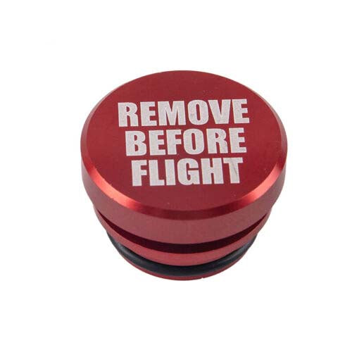 Red Remove Before Flight Aluminum Car Cigarette Lighter Plug Replacement Push Button Fits Most Automotive Vehicles