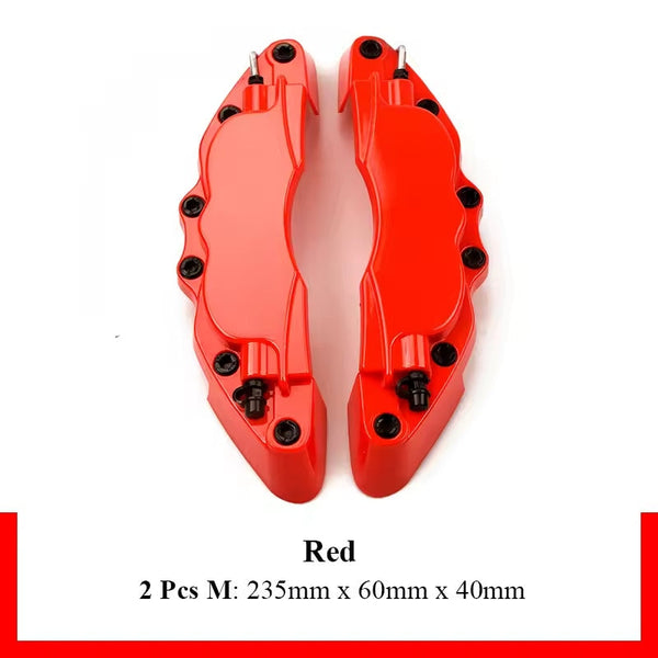 Red Style Disc Brake Caliper Covers Kit Universal