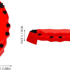 Red Style Disc Brake Caliper Covers Kit Universal