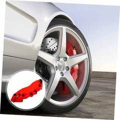 Red Style Disc Brake Caliper Covers Kit Universal